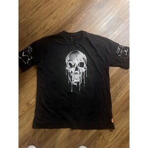 Eski 1 T-Shirt Mens Medium Black Skull Cherub- Oversized Fit New with Tags